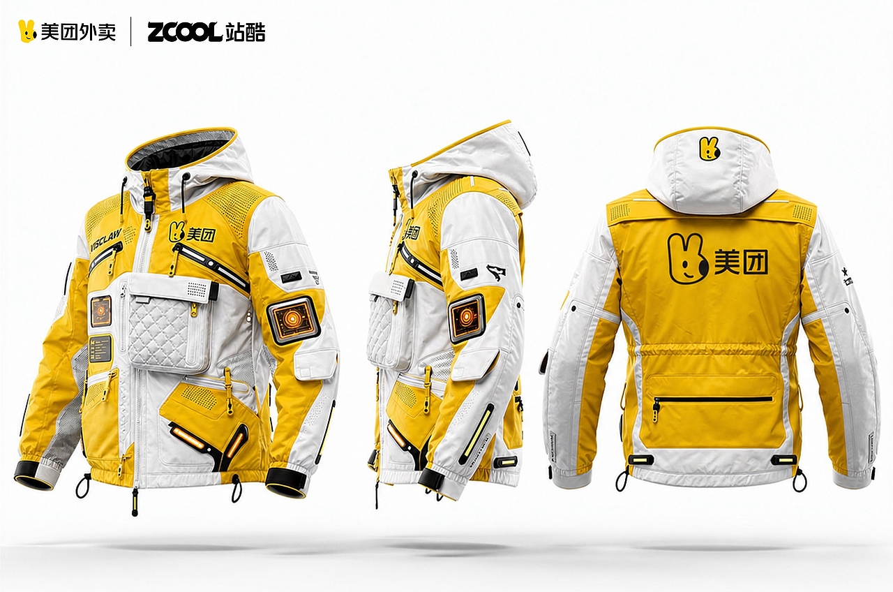 美团黄衣服设计 - 快速反应好手（图ZNDA2NDI4NTc2） - AI作品 - 站酷设计师VC23原创素材 - 站酷ZCOOL