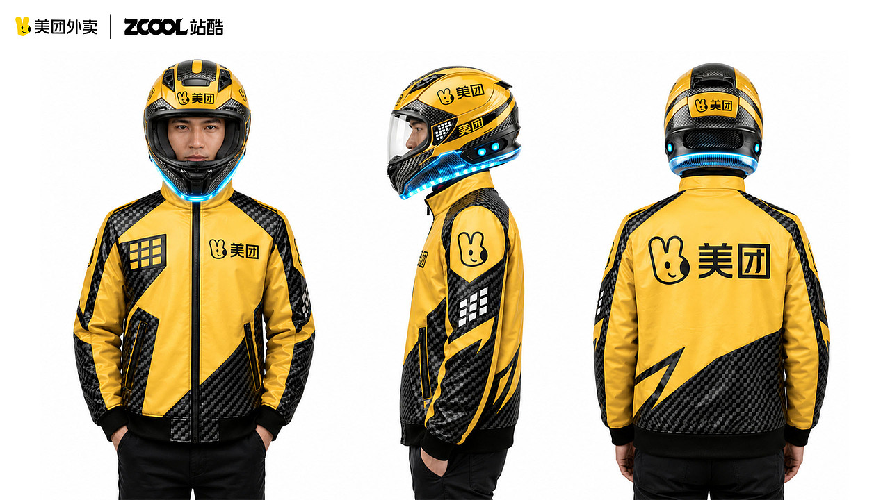 美团黄衣服设计 - 快速反应好手（图ZNDA2NDI4NjMy） - AI作品 - 站酷设计师VC23原创素材 - 站酷ZCOOL