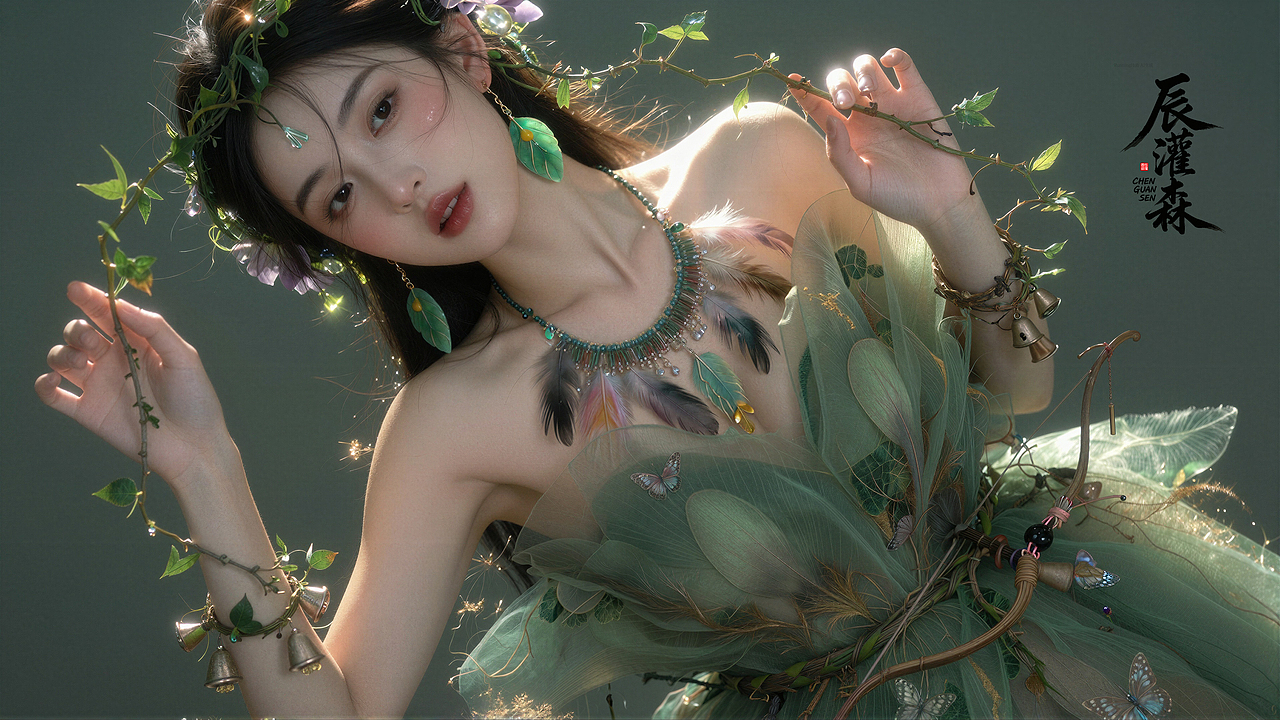 辰灌森 | 森系精灵射手系列（一）-178（图ZNDA2NDQxMzY0） - 修图/后期 - 站酷设计师辰灌森原创素材 - 站酷ZCOOL