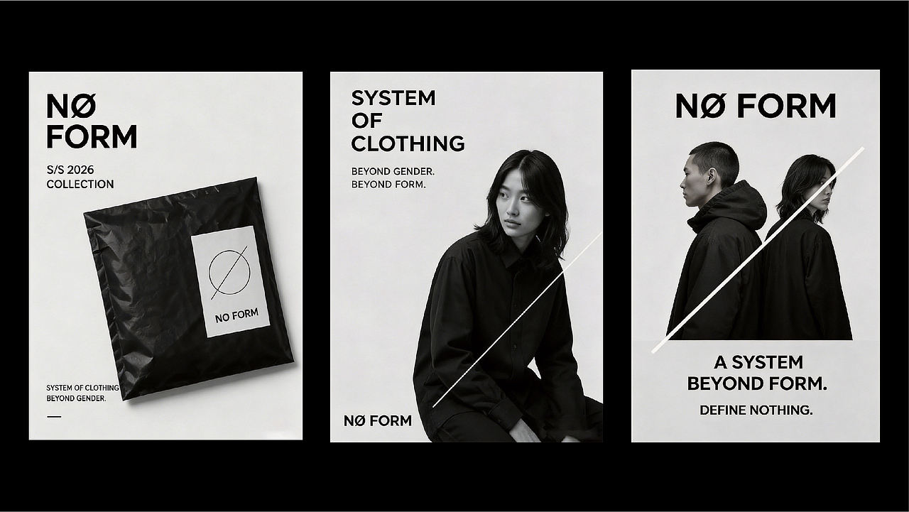 NØ FORM服装品牌设计丨品牌全案设计（图ZNDA2NDQyMTg0） - 品牌 - 站酷设计师六一Design原创素材 - 站酷ZCOOL