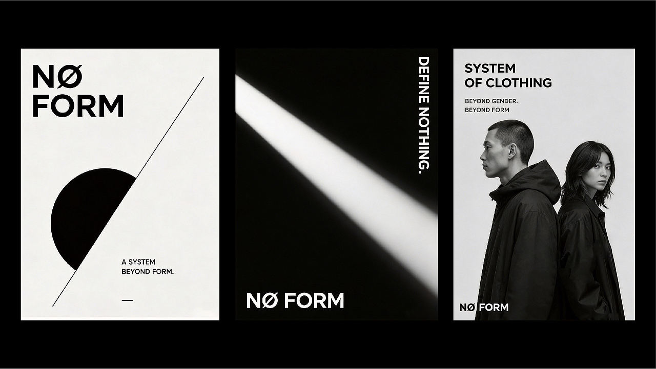 NØ FORM服装品牌设计丨品牌全案设计（图ZNDA2NDQyMTky） - 品牌 - 站酷设计师六一Design原创素材 - 站酷ZCOOL
