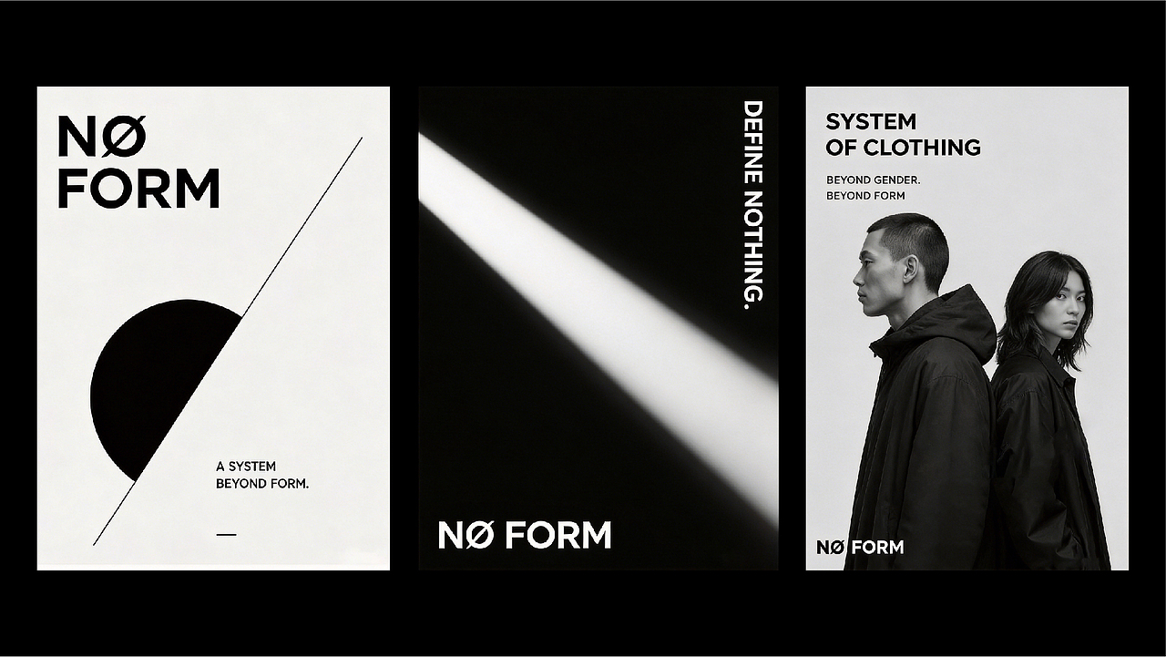 NØ FORM服装品牌设计丨品牌全案设计（图ZNDA2NDQyMTky） - 品牌 - 站酷设计师六一Design原创素材 - 站酷ZCOOL