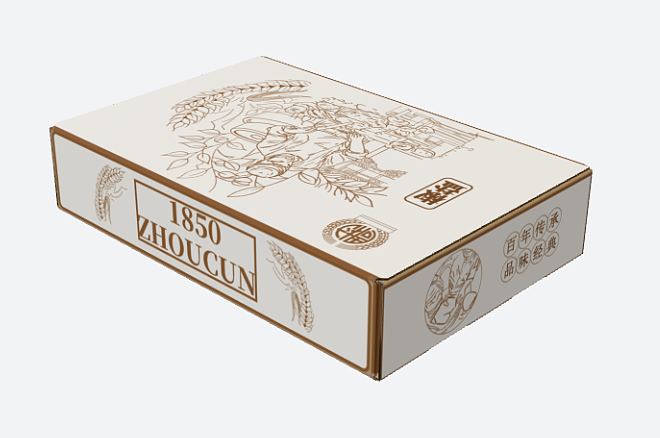 周村烧饼 包装设计（图ZNDA2NDQ0NTc2） - 包装 - 站酷设计师果粒丞原创素材 - 站酷ZCOOL