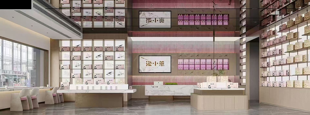 温柔粉调门头超吸睛，进店就是满满燕窝产品墙＃工装（图ZNDA2NDQ5NjQ4） - 其他平面 - 站酷设计师Z566118354原创素材 - 站酷ZCOOL