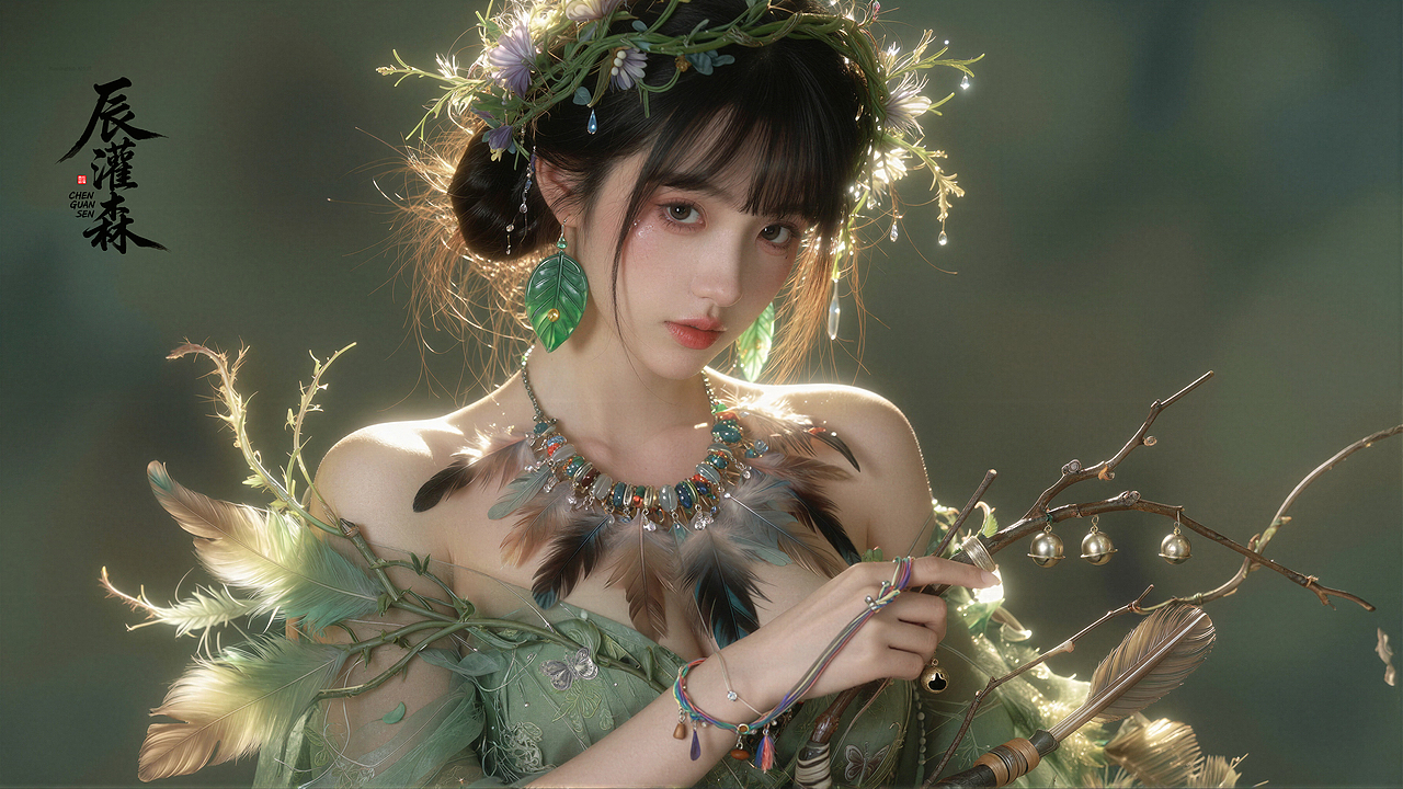 辰灌森 | 森系精灵射手系列（二）-179（图ZNDA2NDQ5OTEy） - 修图/后期 - 站酷设计师辰灌森原创素材 - 站酷ZCOOL