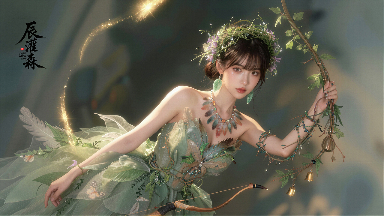 辰灌森 | 森系精灵射手系列（二）-179（图ZNDA2NDQ5OTA4） - 修图/后期 - 站酷设计师辰灌森原创素材 - 站酷ZCOOL