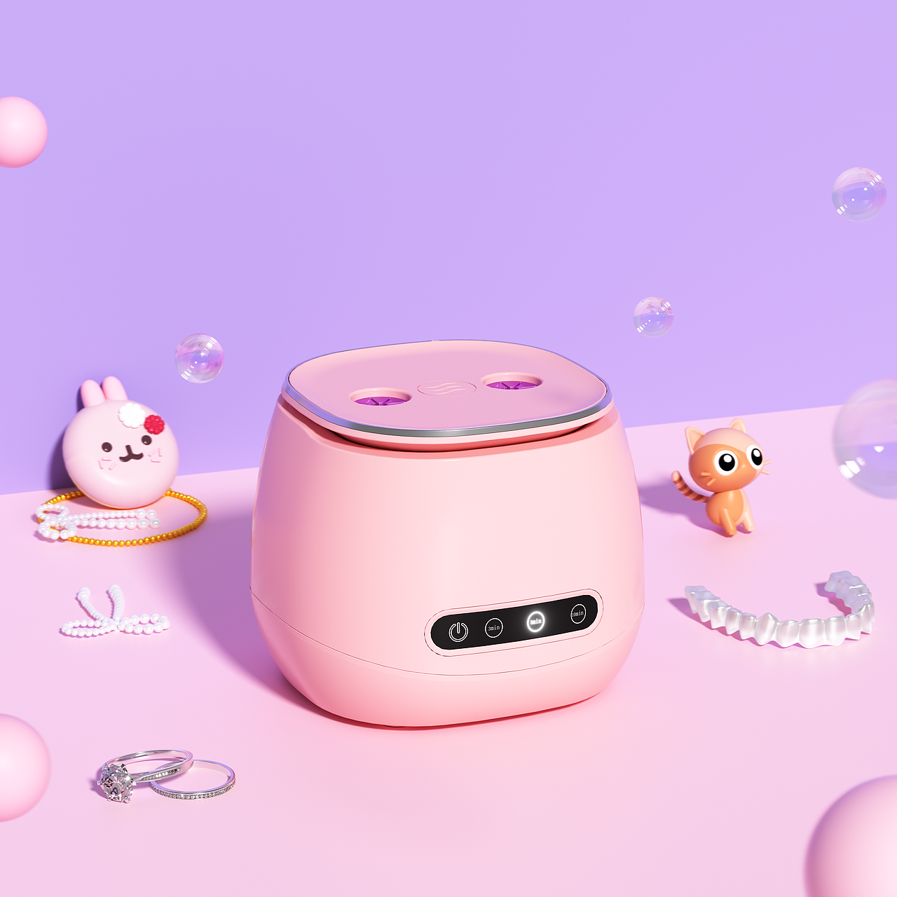 牙套清洗机/隐形眼镜清洗机渲染（图ZNDA2NDUzMzQw） - 产品 - 站酷设计师菜籽_原创素材 - 站酷ZCOOL