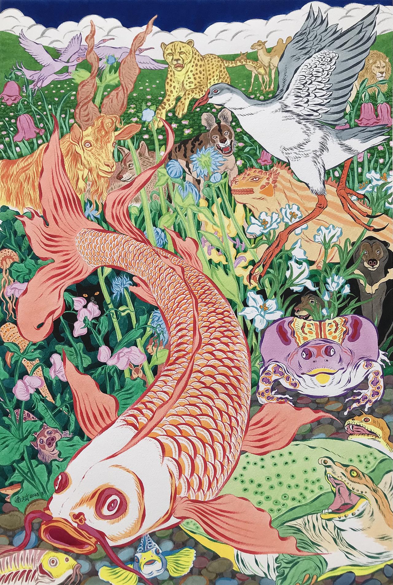 《生命》（图ZNDA2NDU0NDM2） - 绘画 - 站酷设计师潘斌Art原创素材 - 站酷ZCOOL