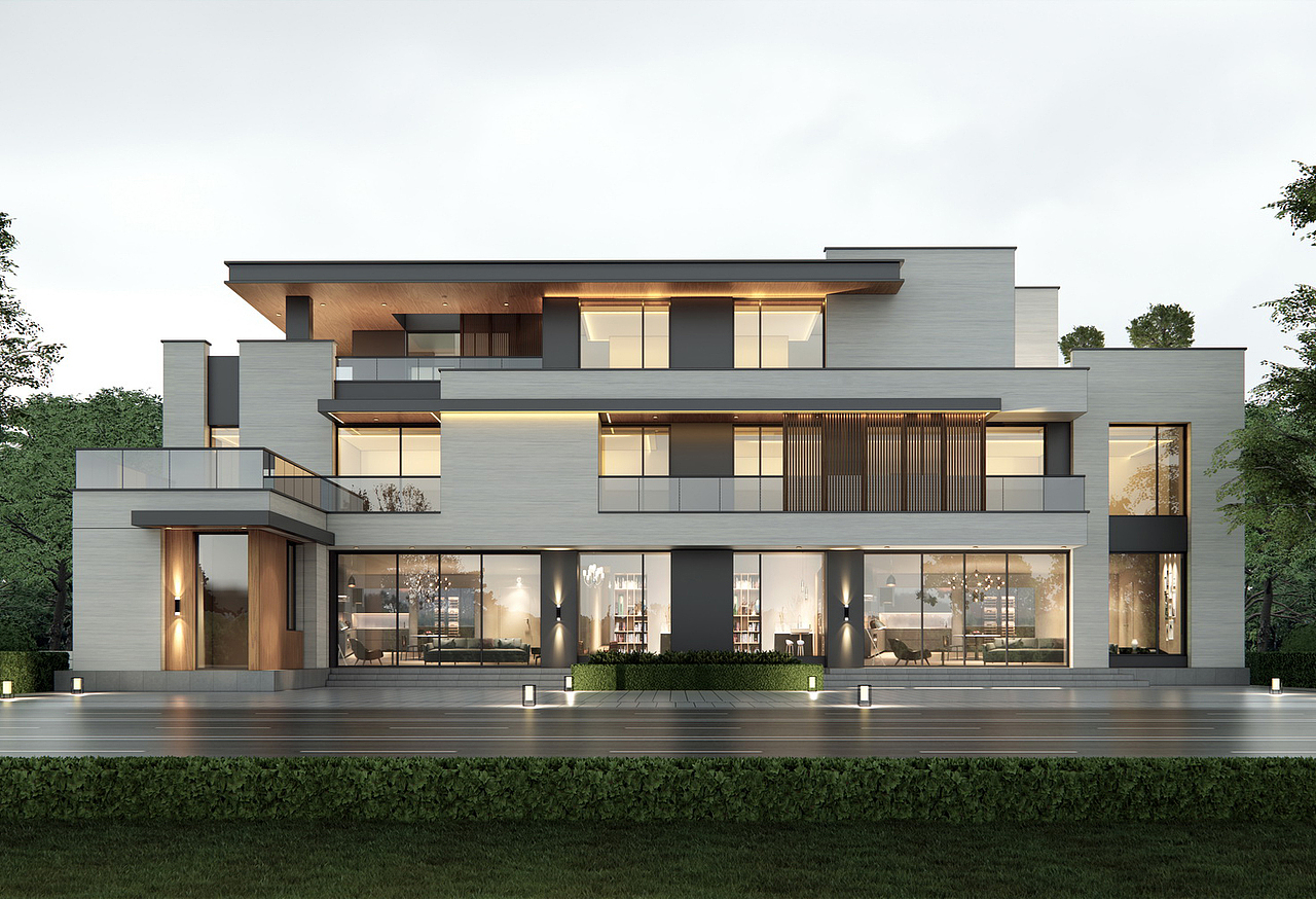 现代别墅自建房SU模型下载（图ZNDA2NDU0OTAw） - 建筑设计 - 站酷设计师素模网原创素材 - 站酷ZCOOL