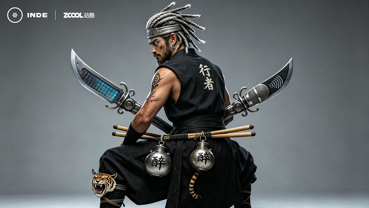 武松 · 打虎Flow ——WU SONG: THE TIGER KILLER MC(图ZNDA2NDU2NTU2) - 人物/生物 - 站酷设计师海潮如峰原创素材 - 站酷ZCOOL