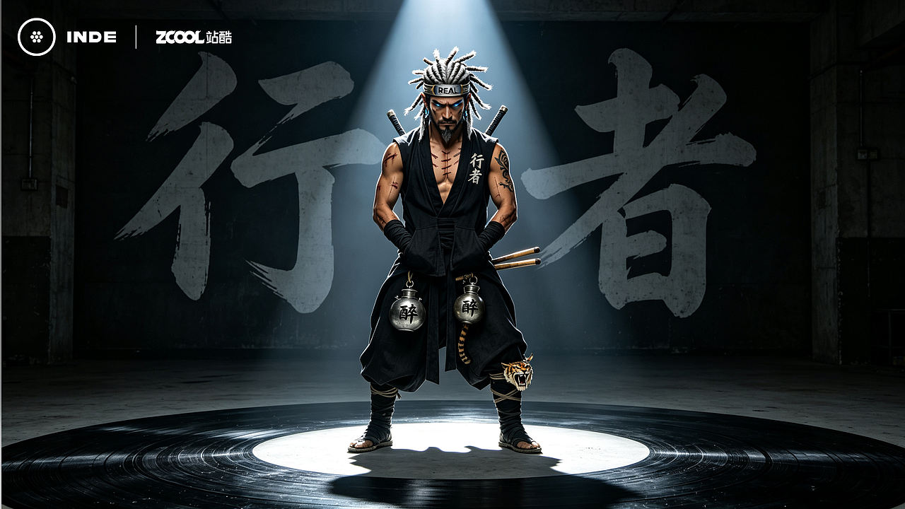武松 · 打虎Flow ——WU SONG: THE TIGER KILLER MC(图ZNDA2NDU2NTg0) - 人物/生物 - 站酷设计师海潮如峰原创素材 - 站酷ZCOOL
