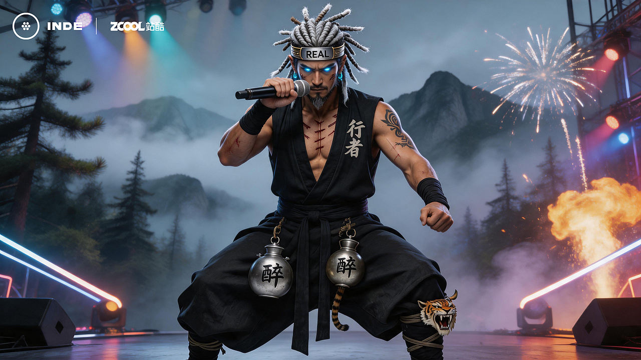 武松 · 打虎Flow ——WU SONG: THE TIGER KILLER MC(图ZNDA2NDU2NTk2) - 人物/生物 - 站酷设计师海潮如峰原创素材 - 站酷ZCOOL