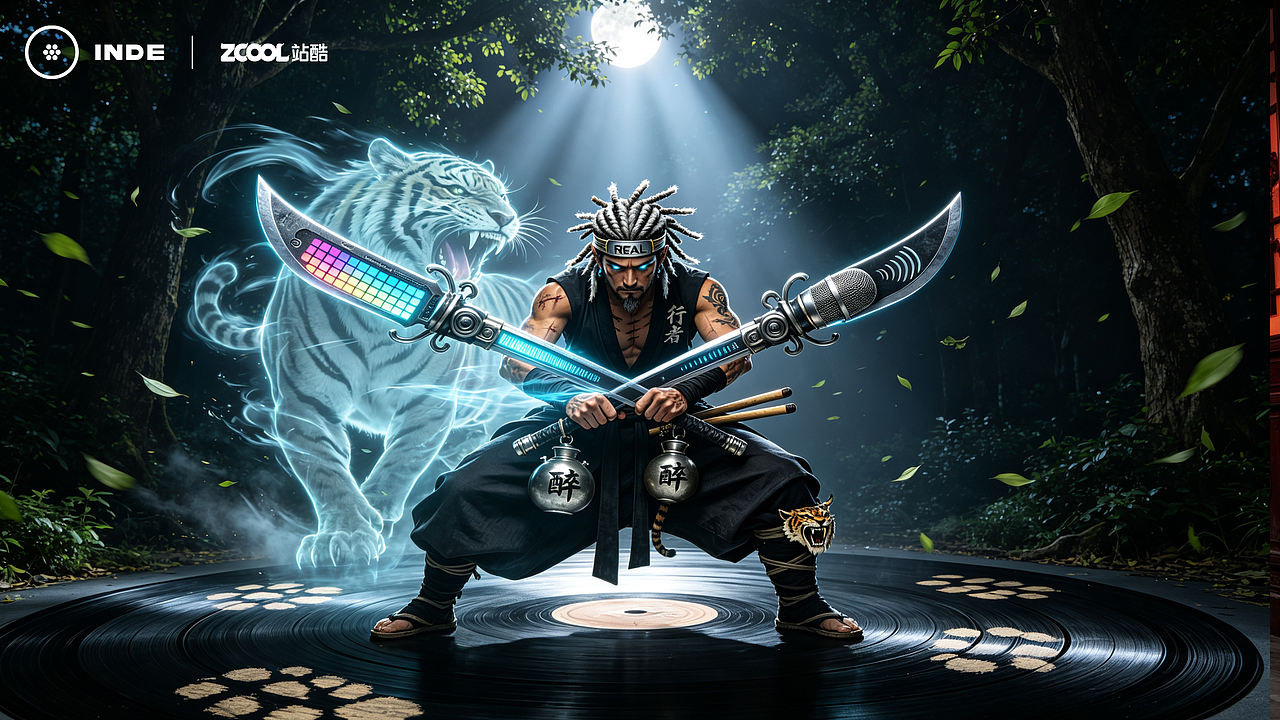 武松 · 打虎Flow ——WU SONG: THE TIGER KILLER MC(图ZNDA2NDU2NjA4) - 人物/生物 - 站酷设计师海潮如峰原创素材 - 站酷ZCOOL