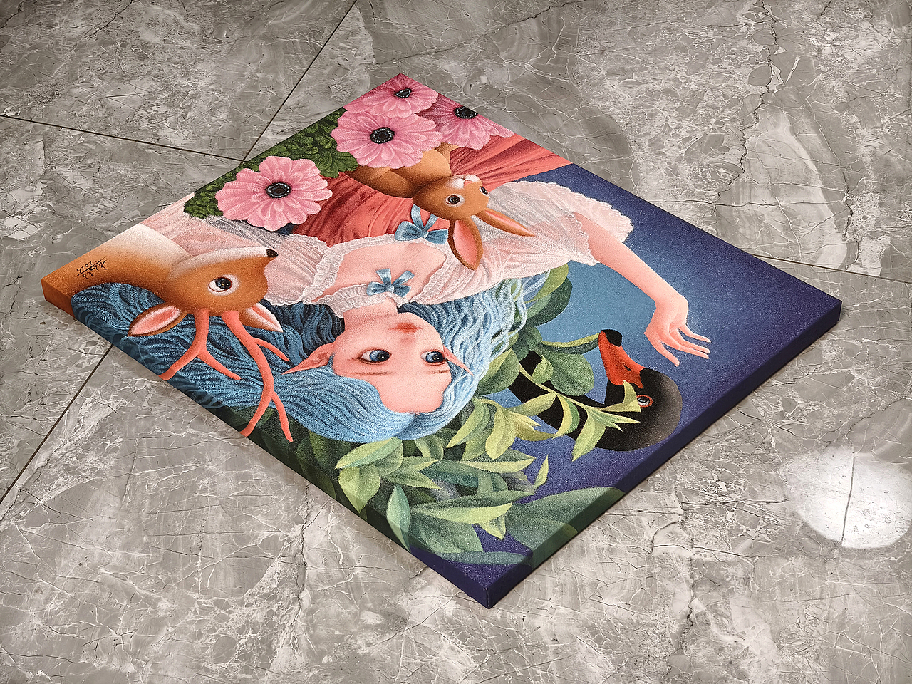 又一幅综合材料绘画作品（图ZNDA2NDU5NTY4） - 绘画 - 站酷设计师杨超油画原创素材 - 站酷ZCOOL