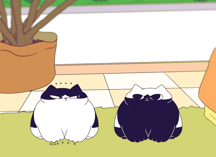 猫咪日常｜2026.4月合集（图ZNDA2NDYwMDEy） - 创作习作 - 站酷设计师蟹味喵酱原创素材 - 站酷ZCOOL