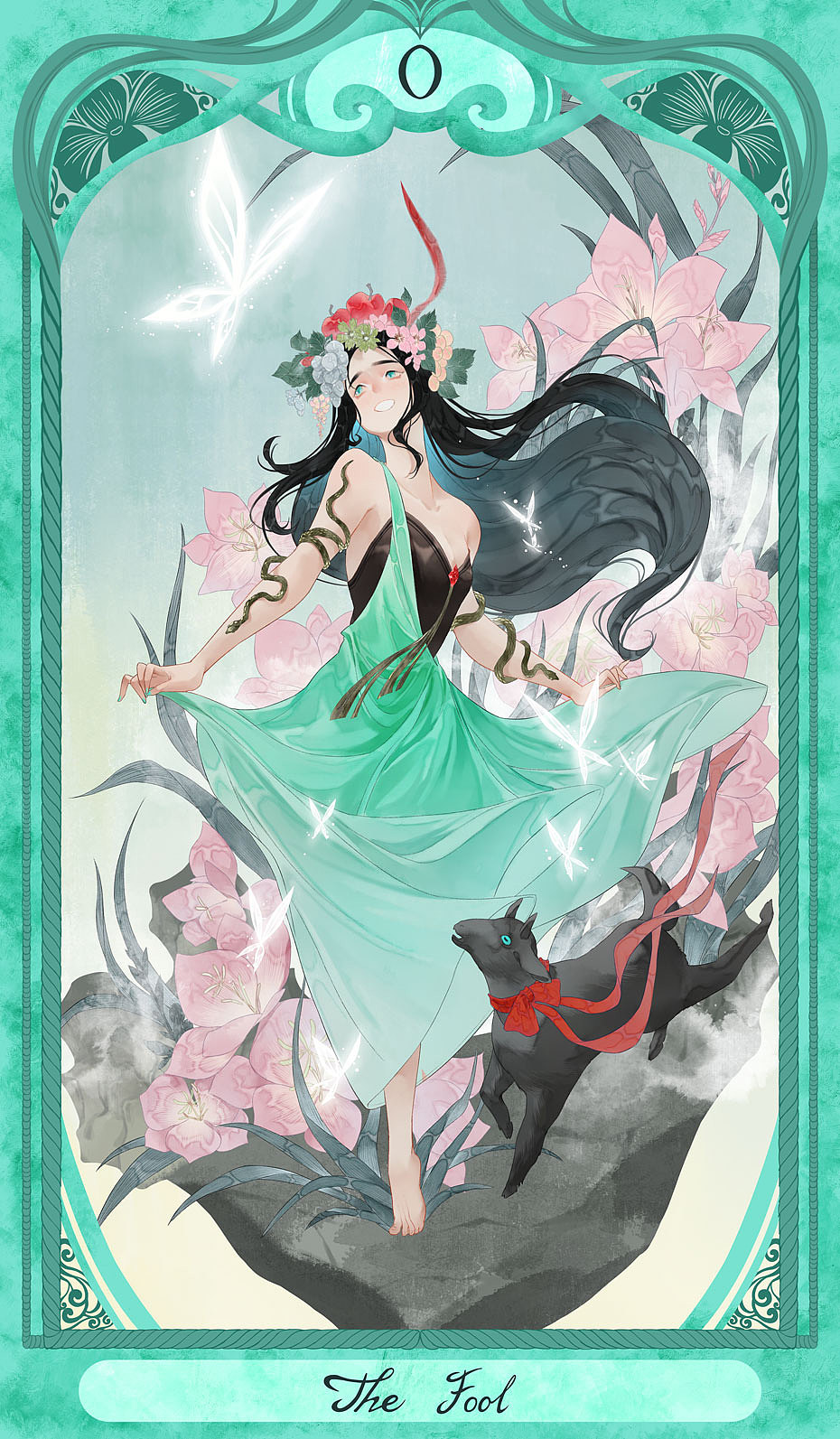 芙洛拉的永恒花园（图ZNDA2NDYwNTcy） - 商业插画 - 站酷设计师杳无音原创素材 - 站酷ZCOOL