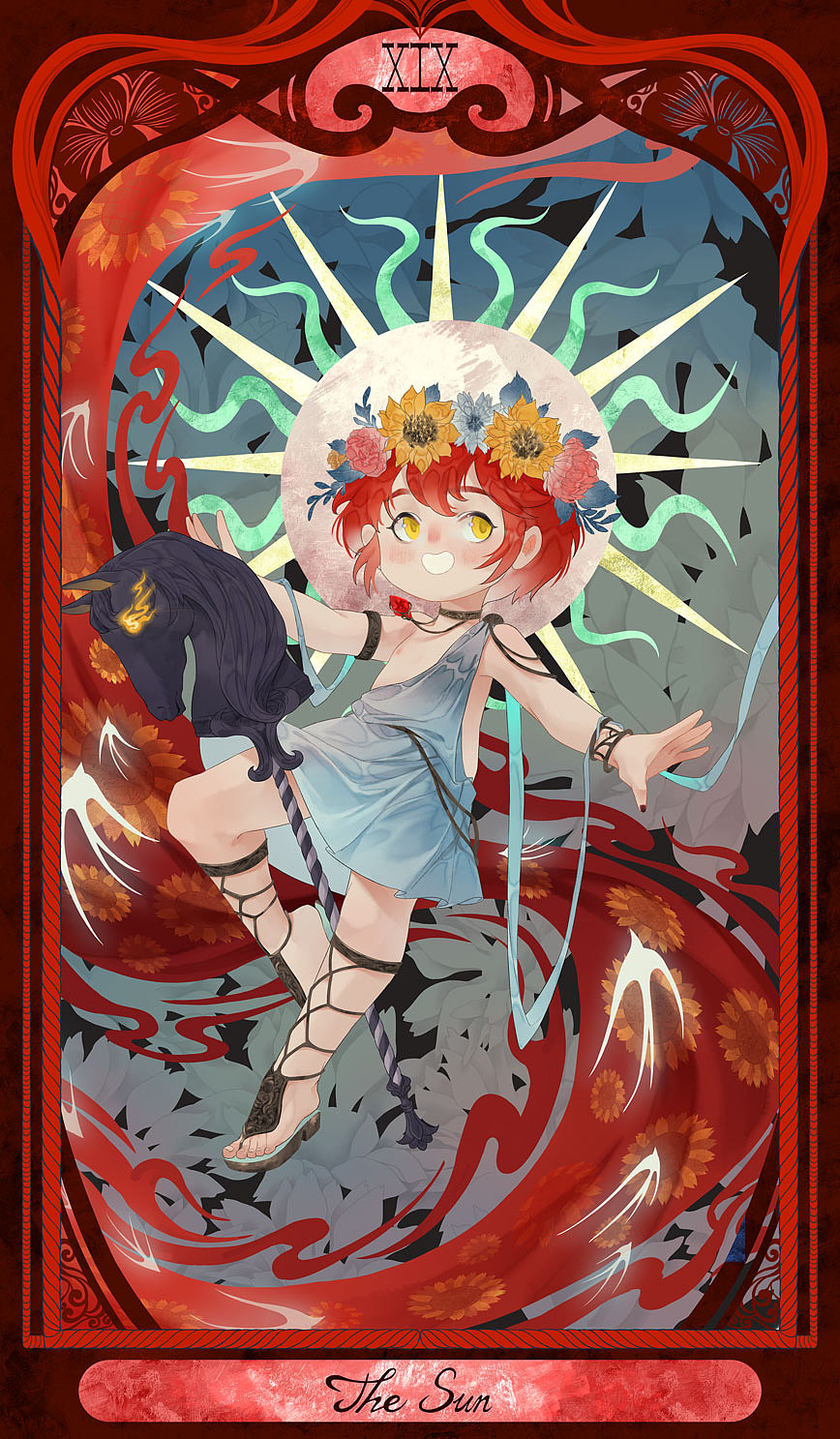 芙洛拉的永恒花园（图ZNDA2NDYwNjQ4） - 商业插画 - 站酷设计师杳无音原创素材 - 站酷ZCOOL