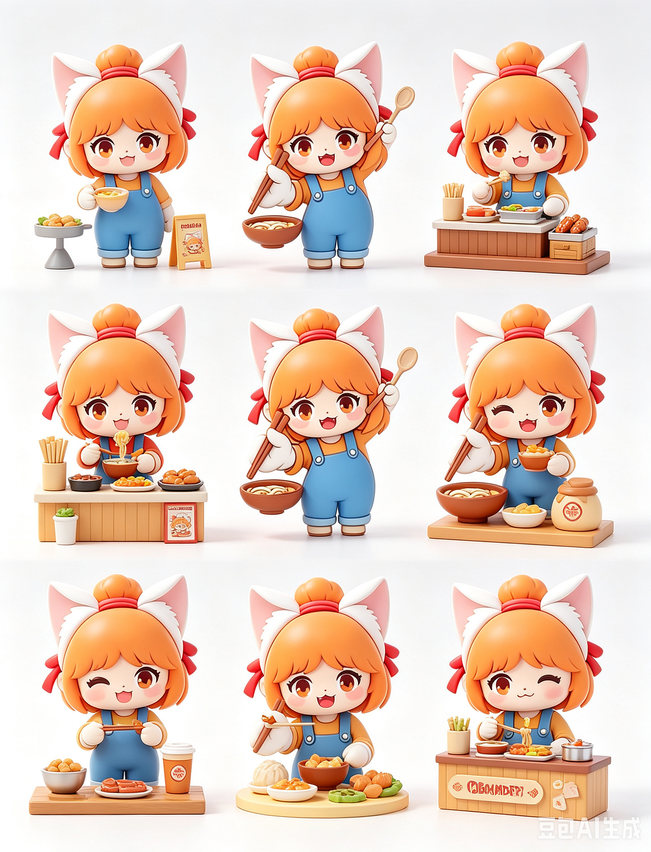 食在老友擀面皮店IP设计（图ZNDA2NDYzNDQ0） - IP形象 - 站酷设计师叁烱原创素材 - 站酷ZCOOL