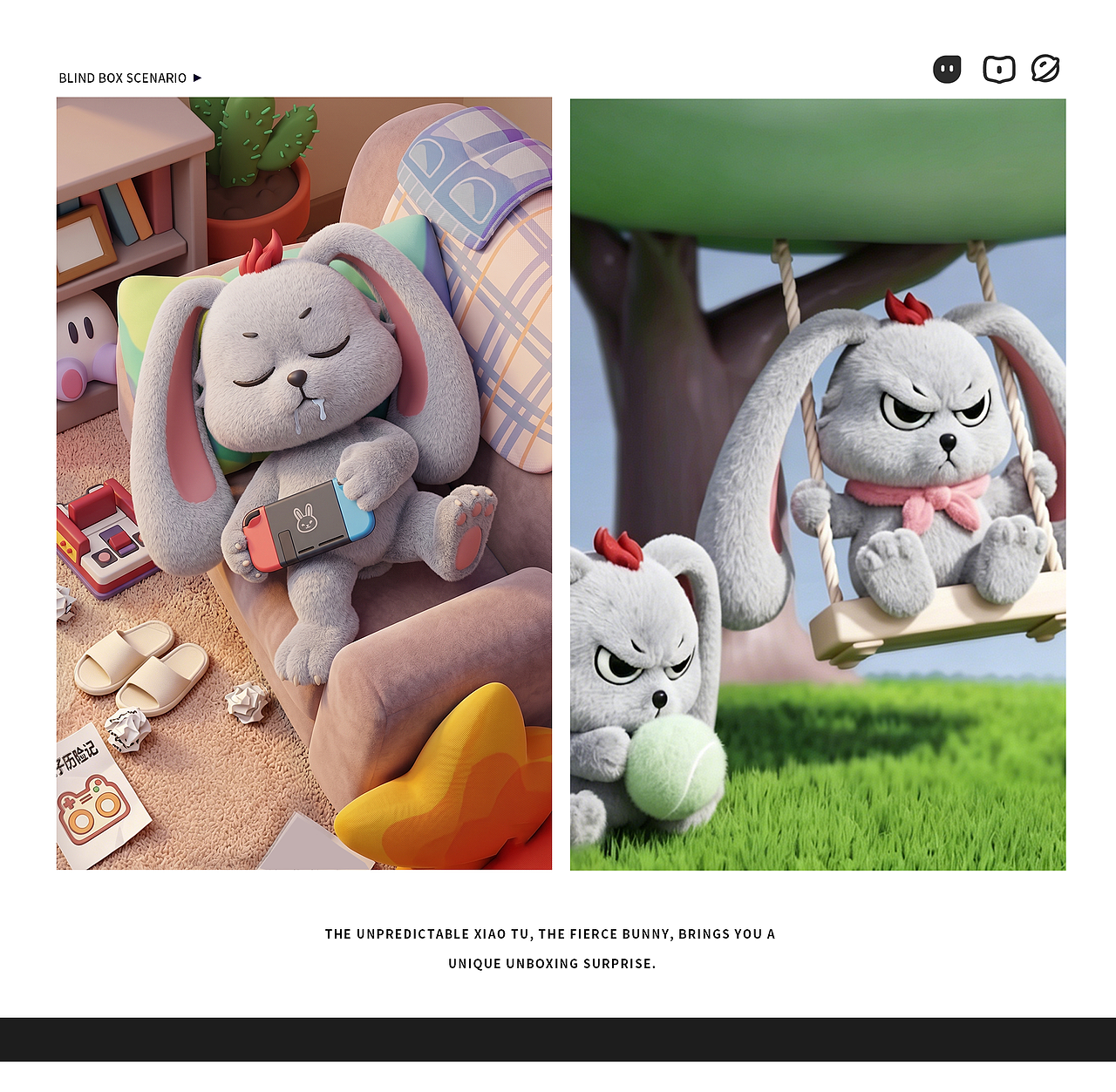 兔子IP-凶小白（图ZNDA2NDY4NjMy） - IP形象 - 站酷设计师松藿原创素材 - 站酷ZCOOL