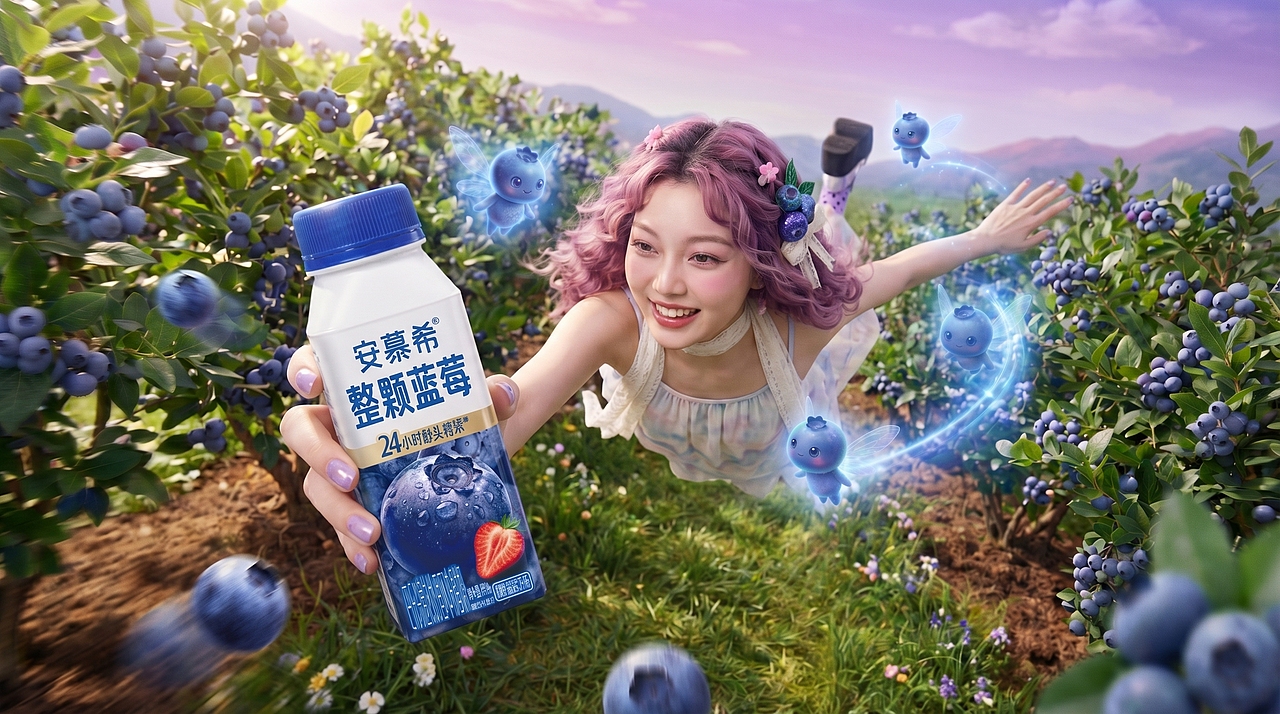 蓝莓秘境（图ZNDA2NDc3MjY0） - AI作品 - 站酷设计师zana1129原创素材 - 站酷ZCOOL