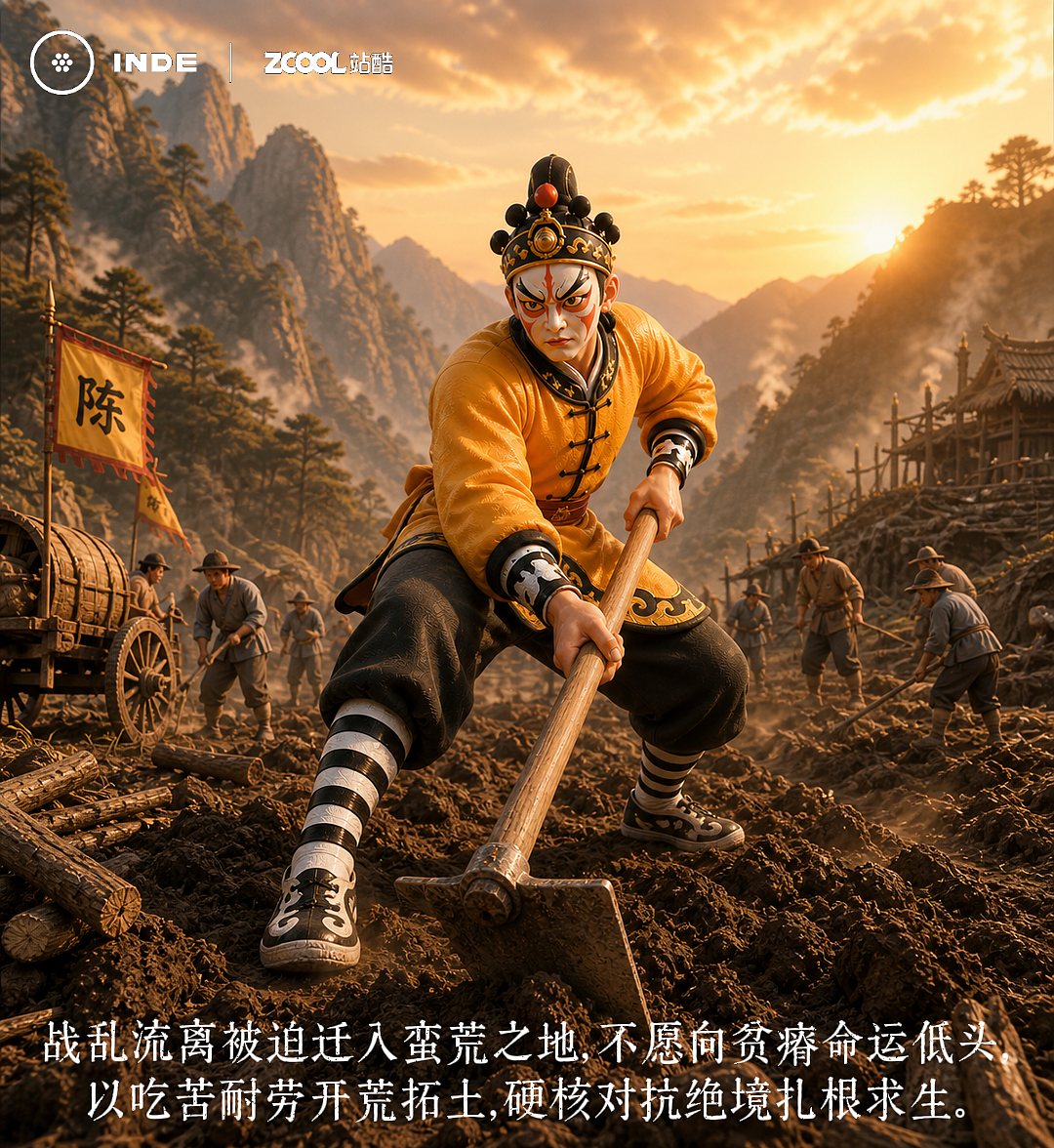 英戈--一脉英歌魂 半生不屈骨(图ZNDA2NDgzMzQ0) - 人物/生物 - 站酷设计师多乐AIGC原创素材 - 站酷ZCOOL