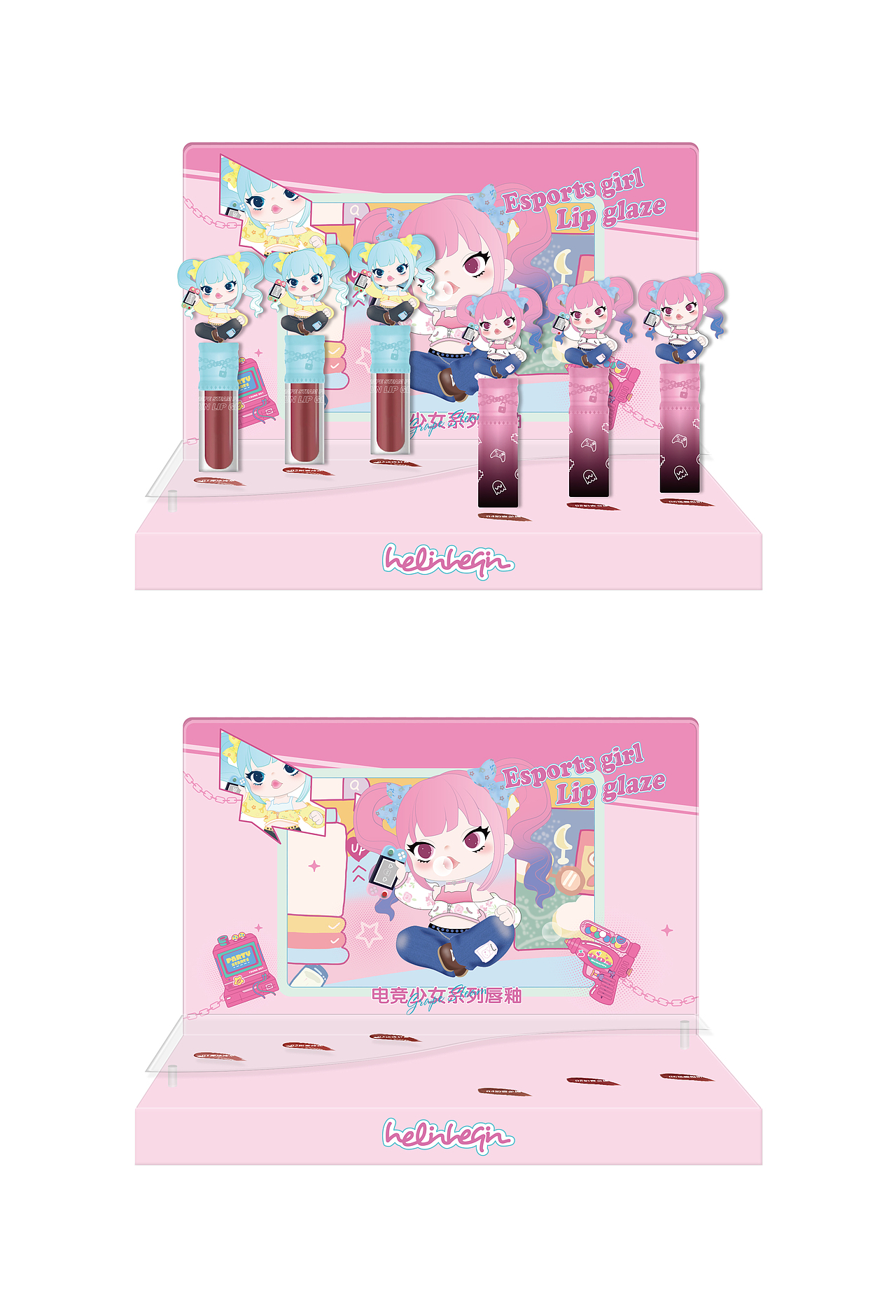 化妆品展架设计23款合集（图ZNDA2NDg4NTQw） - 包装 - 站酷设计师迪迪妹妹原创素材 - 站酷ZCOOL