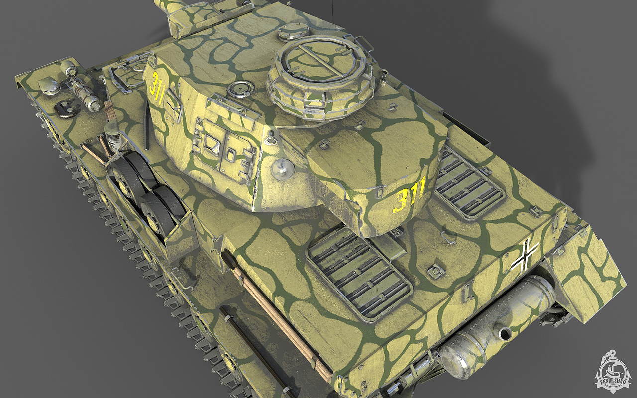 【blender建模】IV号战车G型（图ZNDA2NDkzNDIw） - 机械/交通 - 站酷设计师ennuishao原创素材 - 站酷ZCOOL