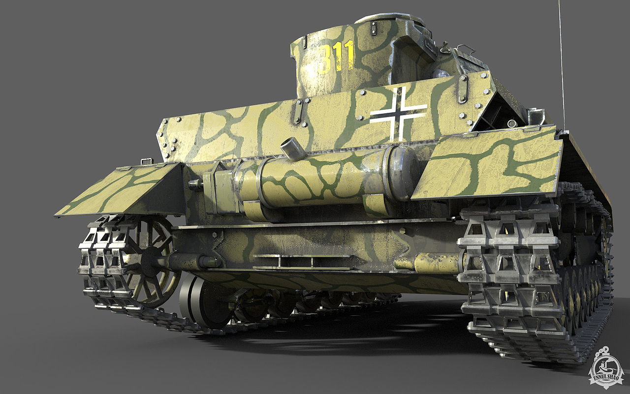 【blender建模】IV号战车G型（图ZNDA2NDkzNDA0） - 机械/交通 - 站酷设计师ennuishao原创素材 - 站酷ZCOOL