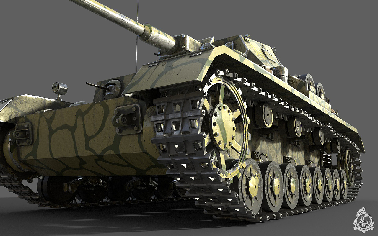 【blender建模】IV号战车G型（图ZNDA2NDkzNDA4） - 机械/交通 - 站酷设计师ennuishao原创素材 - 站酷ZCOOL