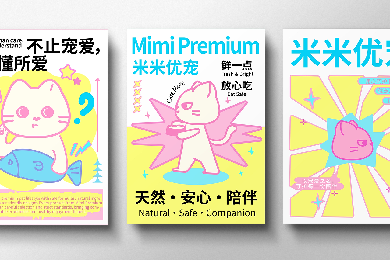 逐浪派对-【米米优宠】 · 宠物品牌视觉全案（图ZNDA2NTA0MTcy） - 品牌 - 站酷设计师酸楂mi原创素材 - 站酷ZCOOL