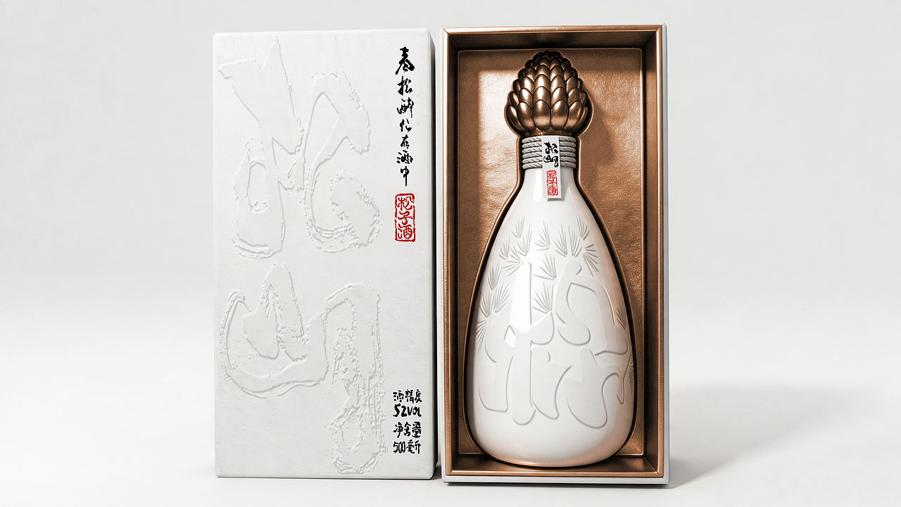 松子酒创意包装设计（图ZNDA2NTA2NTA0） - 包装 - 站酷设计师成守乾DESIGNER原创素材 - 站酷ZCOOL
