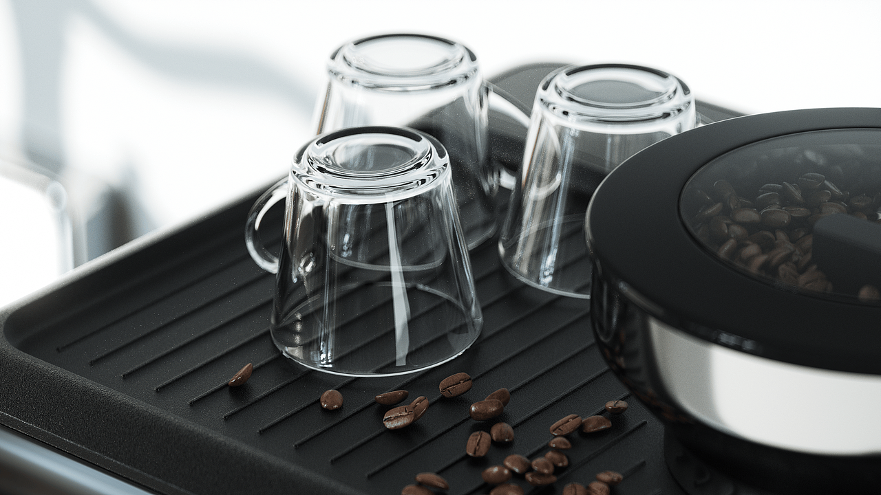 Coffee Michine 咖啡机渲染~（图ZNDA2NTA3MjY0） - 产品 - 站酷设计师BAdEYe原创素材 - 站酷ZCOOL
