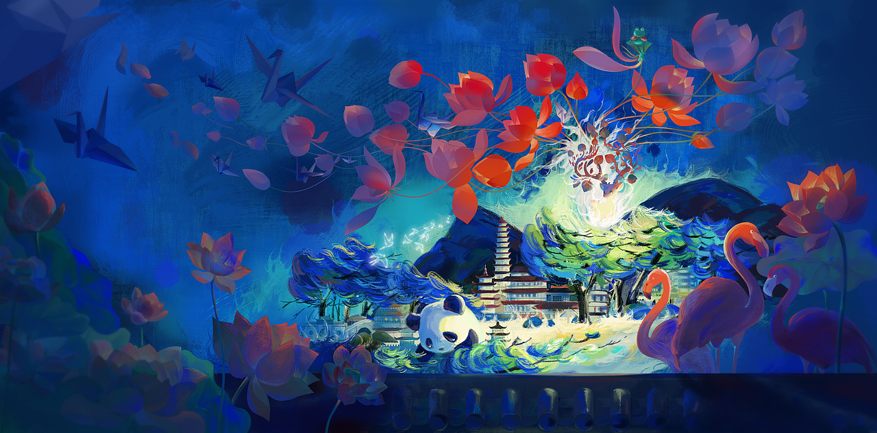 国潮插画包装设计（图ZNDA2NTIzNjky） - 商业插画 - 站酷设计师清子5原创素材 - 站酷ZCOOL