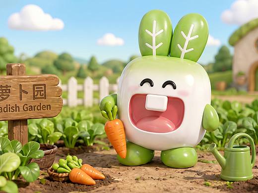 IP形象设计丨萝卜兔儿童食品-萝比兔