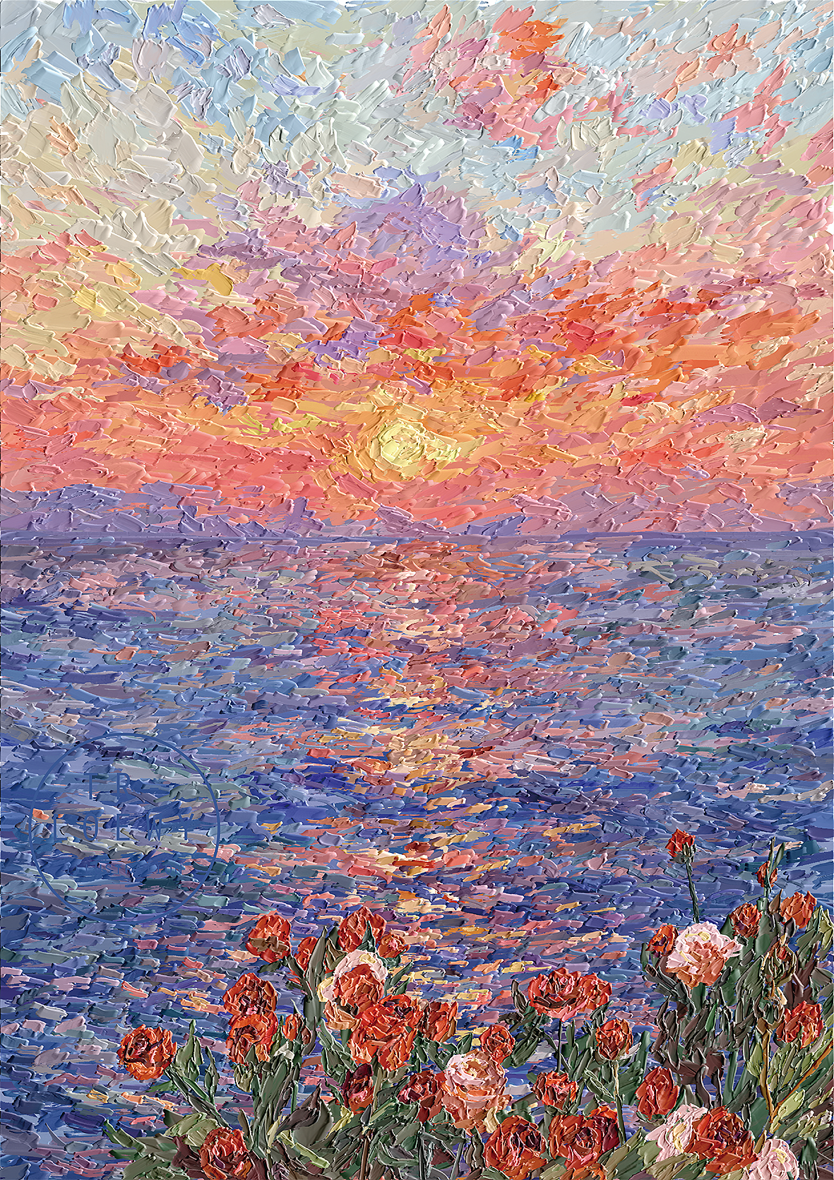 花与海（图ZNDA2NTM0MjQ0） - 商业插画 - 站酷设计师插画师陶然原创素材 - 站酷ZCOOL