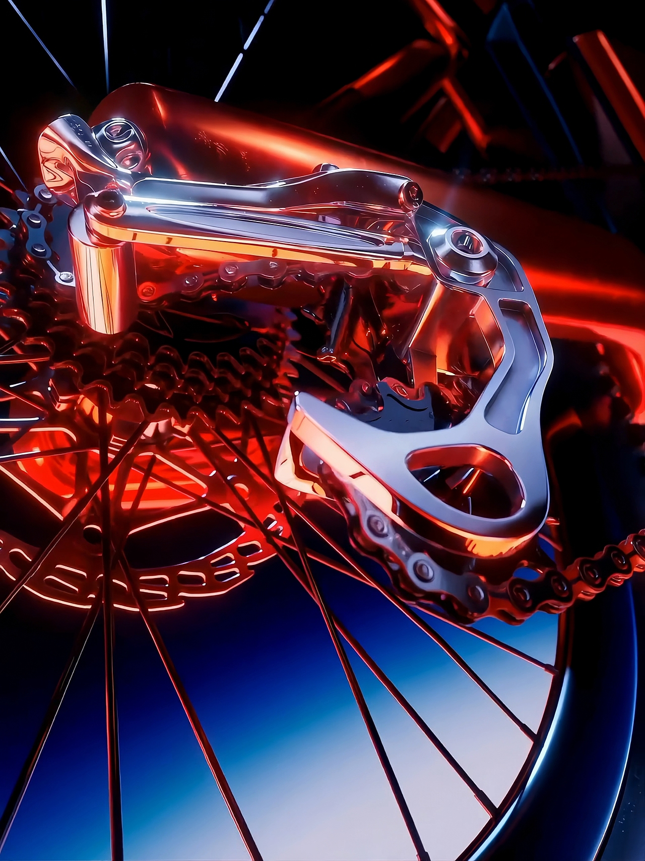 电动山地自行车：骑进未来，C4D+AI动画广告（图ZNDA2NTQ2MDYw） - 产品 - 站酷设计师第五熊的夏天原创素材 - 站酷ZCOOL
