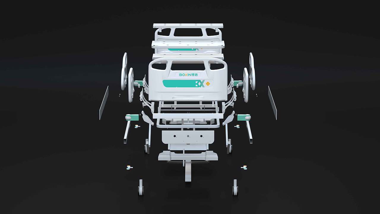 医疗护理床｜博信康复产品工业设计（图ZNDA2NTU0Nzg4） - 工业用品/机械 - 站酷设计师明格品牌设计原创素材 - 站酷ZCOOL