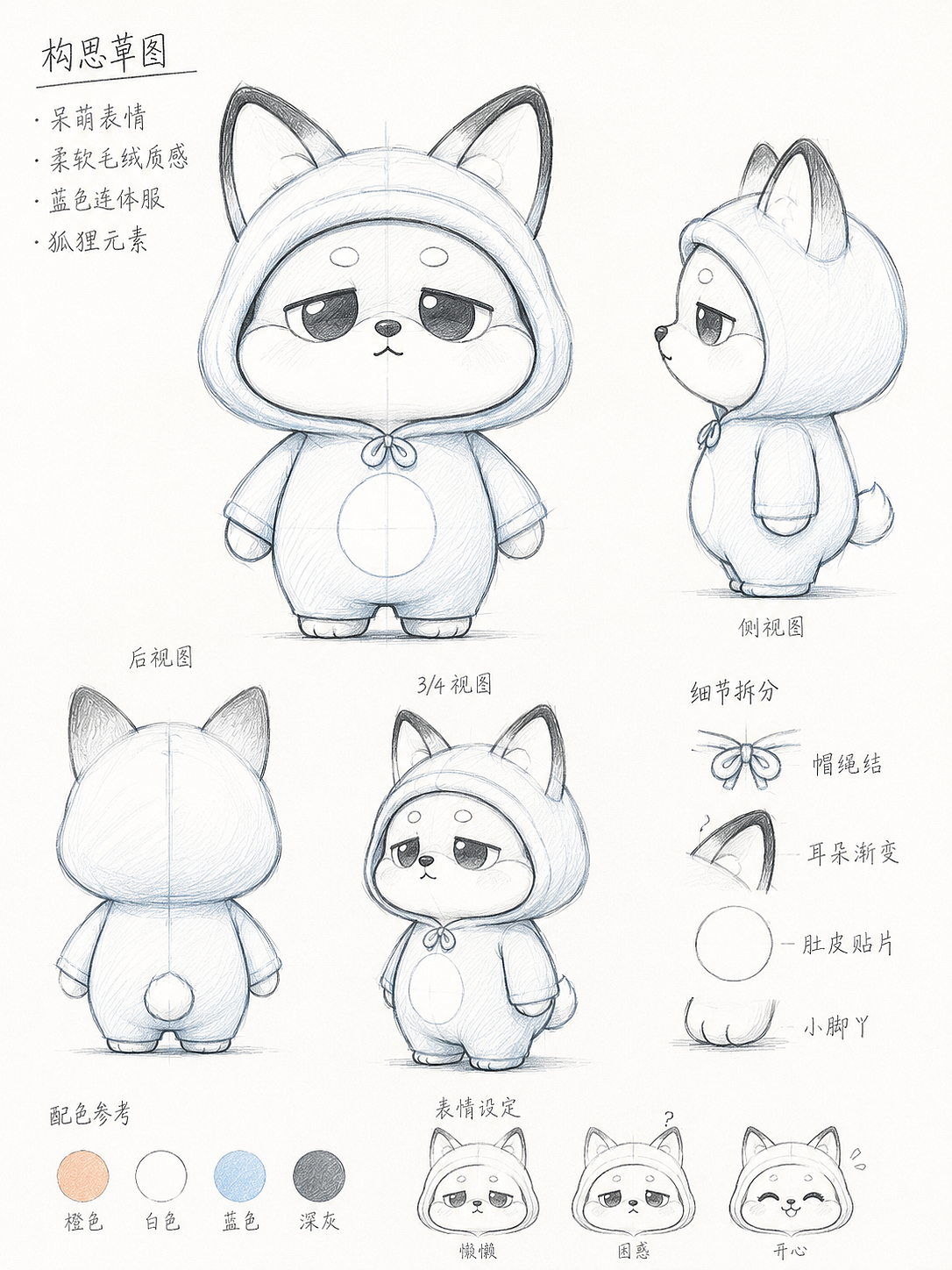 超级可爱的狐狸🦊IP形象设计，治愈系设计（图ZNDA2NTU5NDA4） - IP形象 - 站酷设计师清屿IP形象设计原创素材 - 站酷ZCOOL
