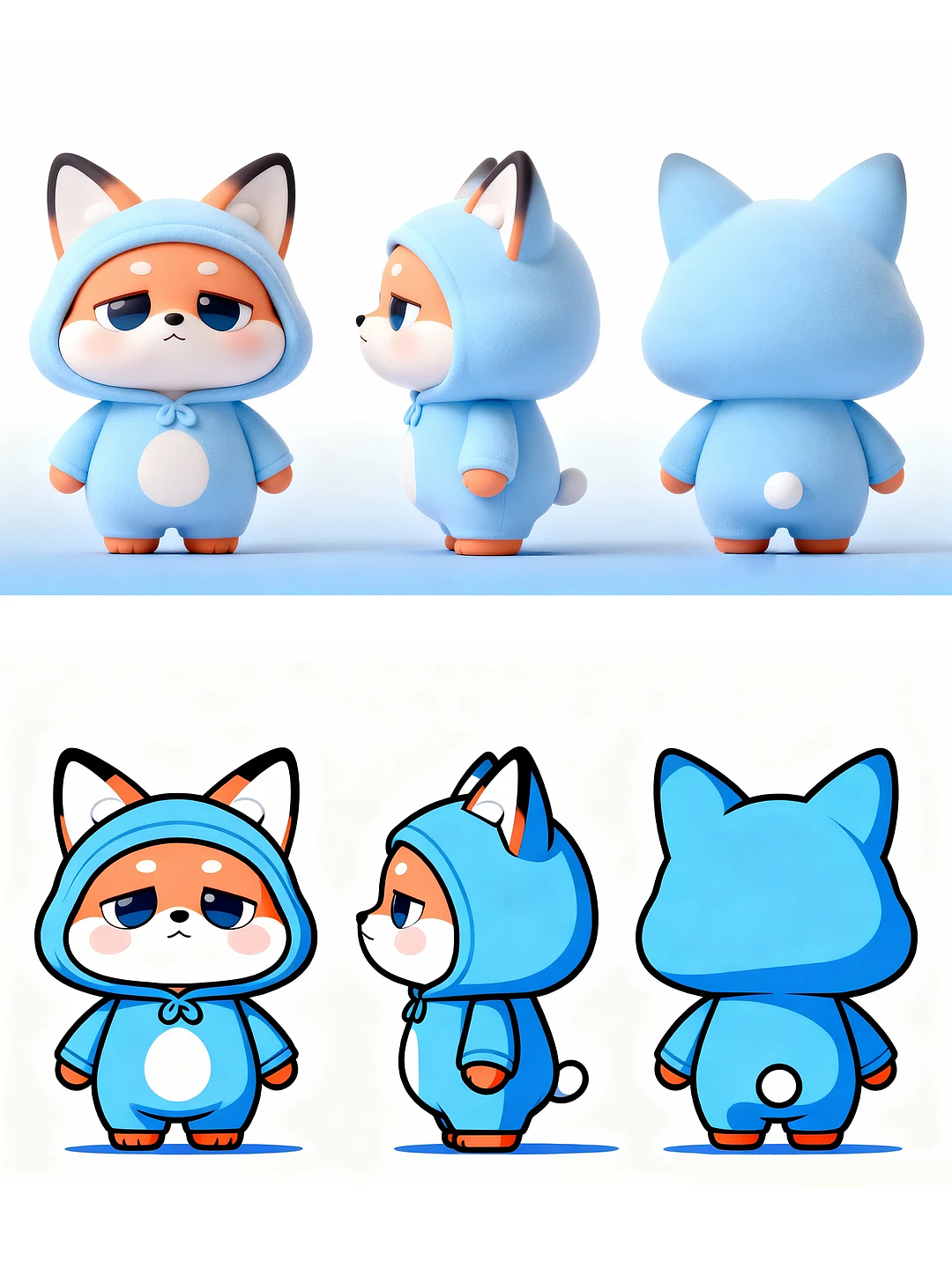 超级可爱的狐狸🦊IP形象设计，治愈系设计（图ZNDA2NTU5NDEy） - IP形象 - 站酷设计师清屿IP形象设计原创素材 - 站酷ZCOOL