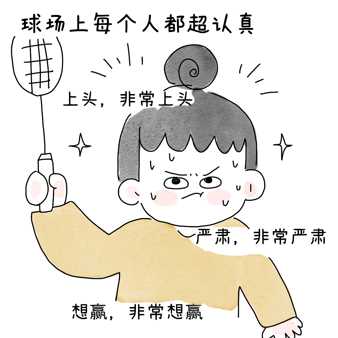 打完球后尝试着复盘总结（图ZNDA2NTYxMTAw） - 短篇/格漫 - 站酷设计师小明的小漫画原创素材 - 站酷ZCOOL