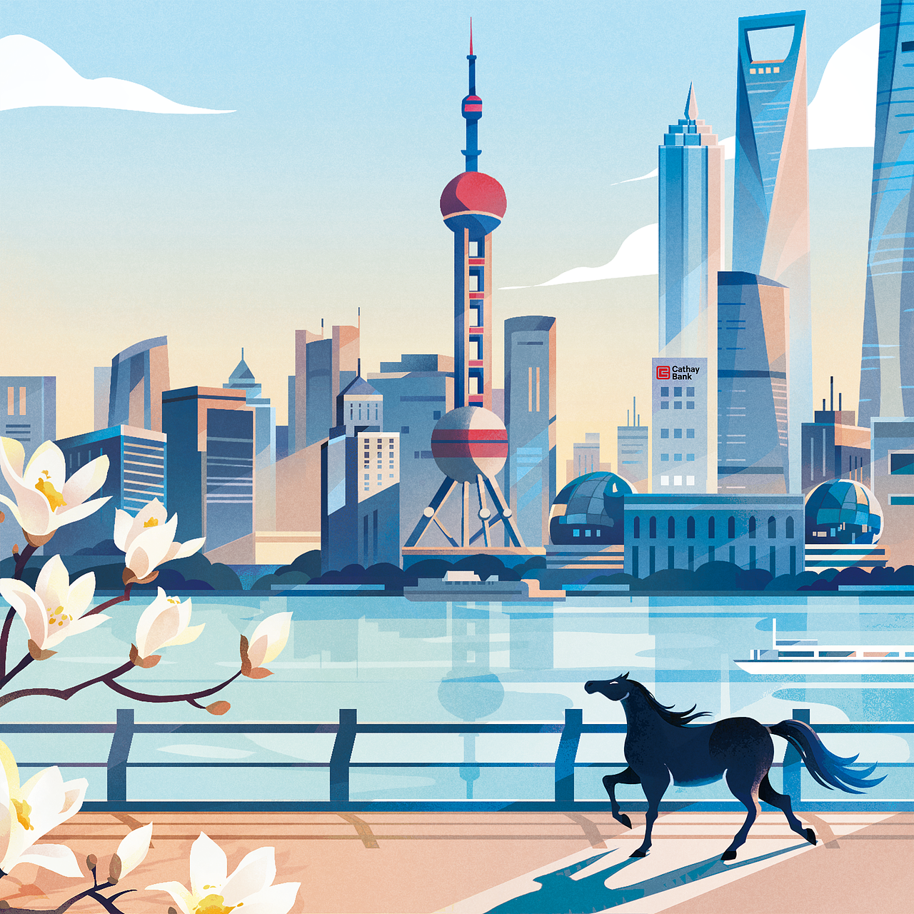 国泰银行（图ZNDA2NTY4NjMy） - 商业插画 - 站酷设计师肆野STUDIO原创素材 - 站酷ZCOOL