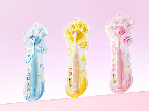 五克氮²×冷酸灵 | 猫爪创意牙刷升级