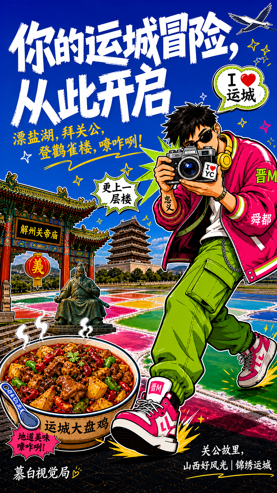 山西文旅插画/涂鸦潮流城市设计（图ZNDA2NTc1OTQ4） - 海报 - 站酷设计师苏慕白原创素材 - 站酷ZCOOL