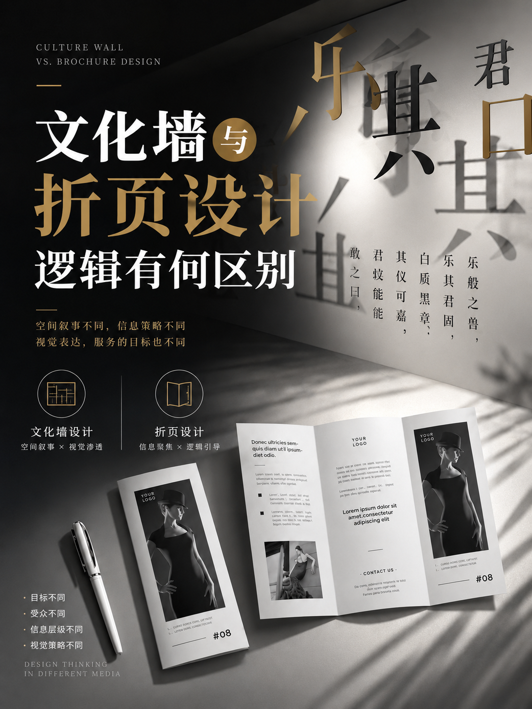 文化墙与折页设计逻辑有何区别？#雨田侃设计 #文化墙设计 #展厅设计 #设计问诊（图ZMTU1OTAwNzI=） - 教程 - 站酷设计师雨田侃设计原创素材 - 站酷ZCOOL