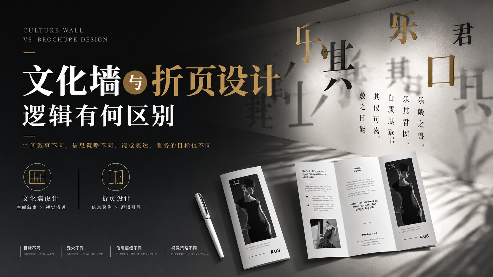 文化墙与折页设计逻辑有何区别？#雨田侃设计 #文化墙设计 #展厅设计 #设计问诊（图ZMTU1OTAwNzY=） - 教程 - 站酷设计师雨田侃设计原创素材 - 站酷ZCOOL