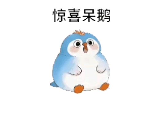 呆毛小蓝鹅 | 16款正版动态表情包合集