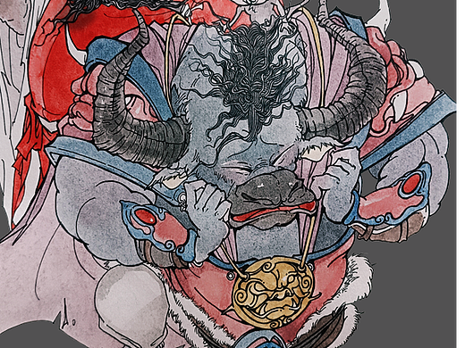 十二生肖.牛妹——钟馗百态图