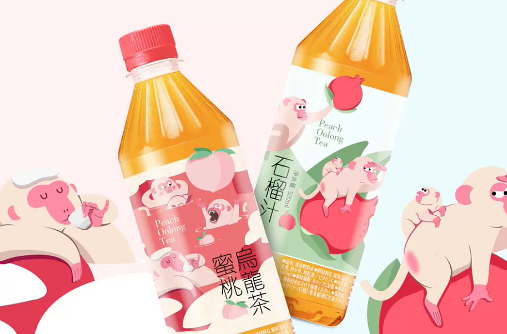 饮料插画包装设计（图ZNDA2NTg5ODE2） - 包装 - 站酷设计师O小白白O原创素材 - 站酷ZCOOL