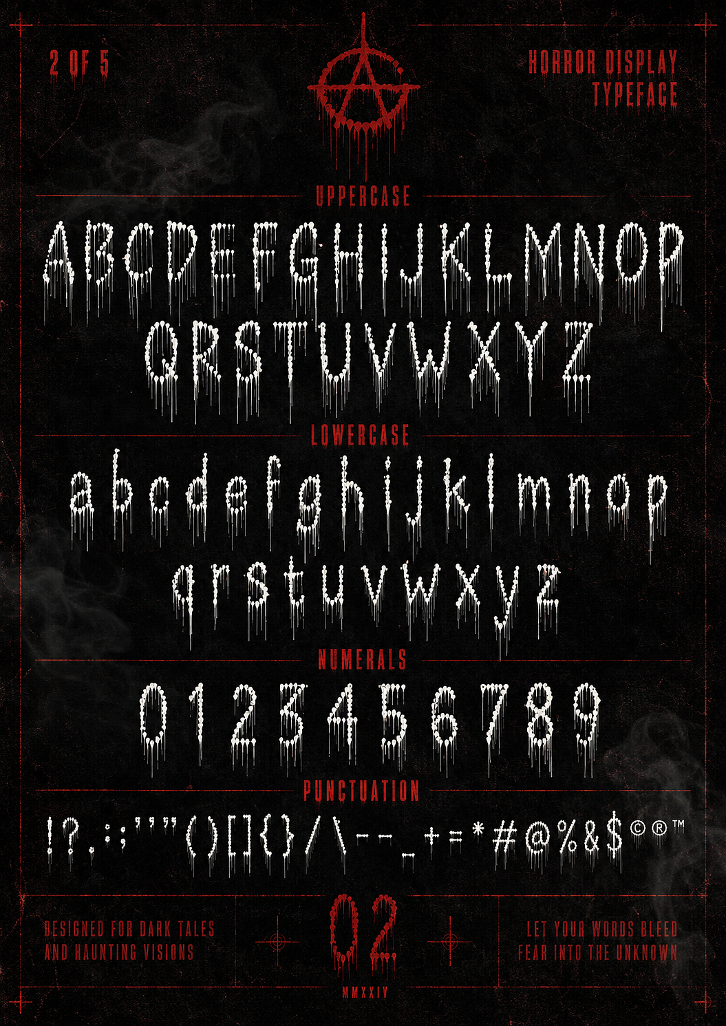 免费商用英文字库：XC Blood（图ZNDA2NTkyMTk2） - 字体/字形 - 站酷设计师手写的小城原创素材 - 站酷ZCOOL