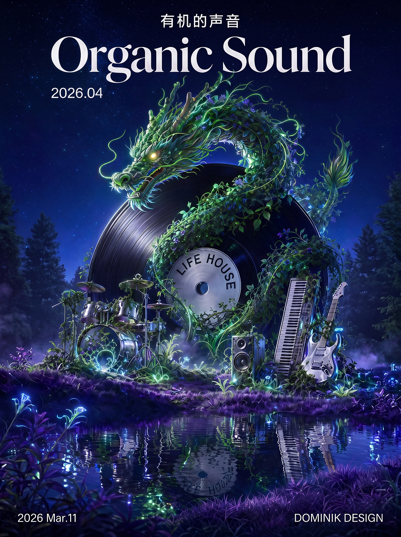 神兽之声【有机的声音】-动态海报（图ZNDA2NjA1NDU2） - AI作品 - 站酷设计师dominik_wzx原创素材 - 站酷ZCOOL